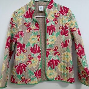Alfred Dunner Multicolor Floral Quilted Jacket 8P